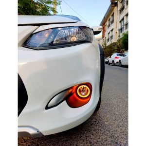 چراغ مه شکن جلو خودرو مدل نئون دار مناسب برای ساینا بسته دو عددی