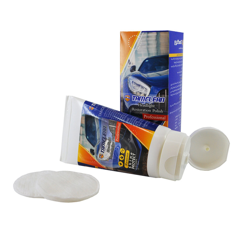 پولیش شفاف کننده چراغ خودرو تام کلین مدل TC-RH120N72 حجم 120 میلی لیتر