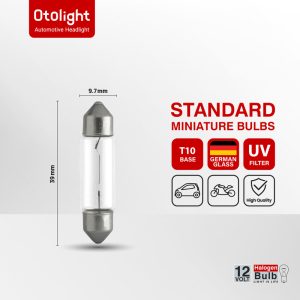 لامپ هالوژن اتولایت مدل T10 C10W 12V 10W – بسته 10 عددی