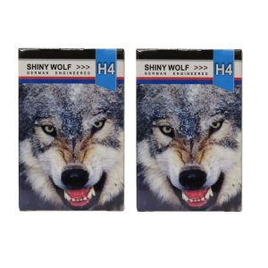 لامپ خودرو شاینی ولف مدل هفت رنگ H4 100/90W 12V – بسته دو عددی