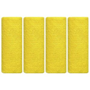 دستمال نظافت خودرو بی تی مدل میکروفایبر کد 25x25Ye4 بسته 4 عددی