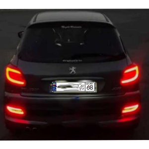 چراغ مه شکن عقب مدل RD-6655 مناسب برای پژو 207 بسته 2 عددی